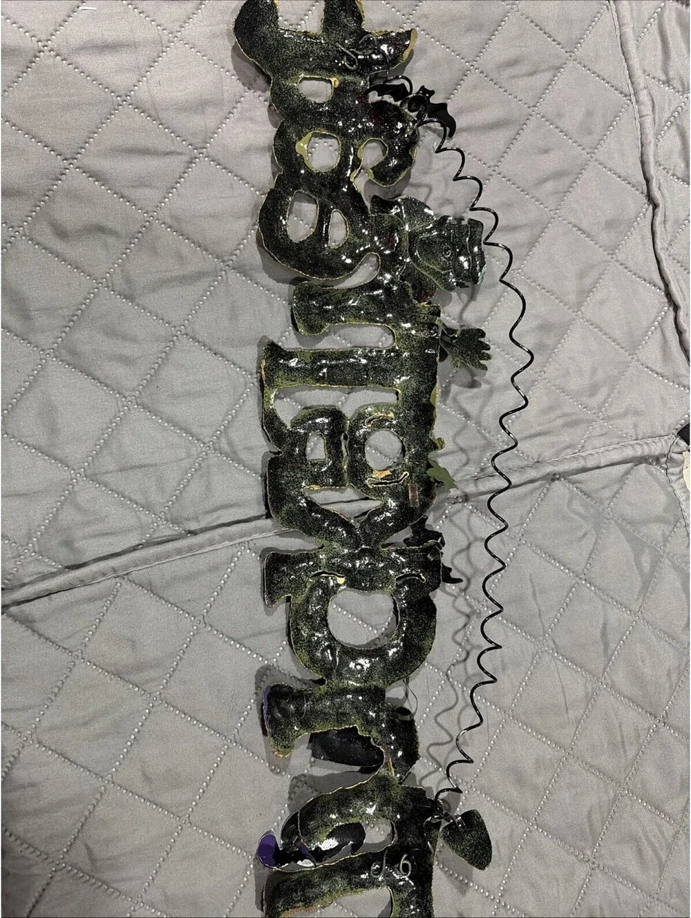 Halloween Metal Wall Sign “ Trick-Or-Treat”